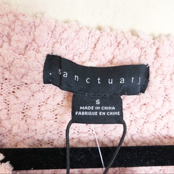 New Sanctuary V-neck Teddy Sweater in Rose Quartz - Picture 6 of 12